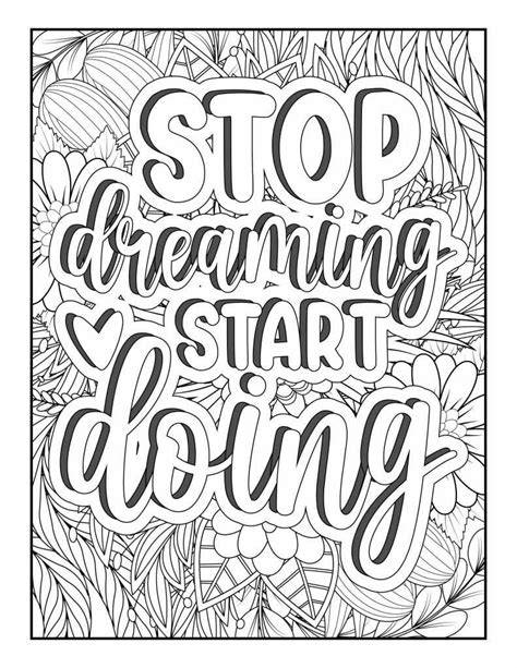 Adult Coloring Printable Quotes
