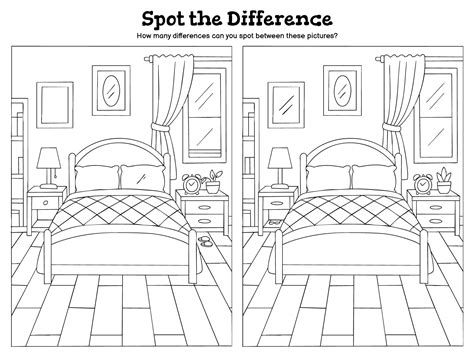 Adult Spot The Difference Printable