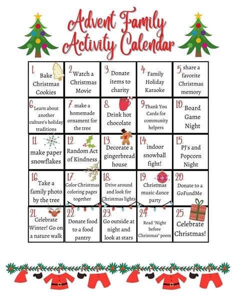 Advent Activity Calendar