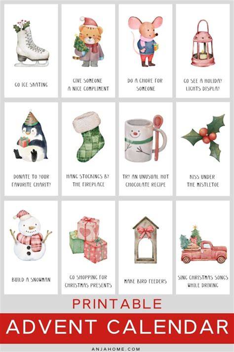 Advent Calendar Christmas Activities