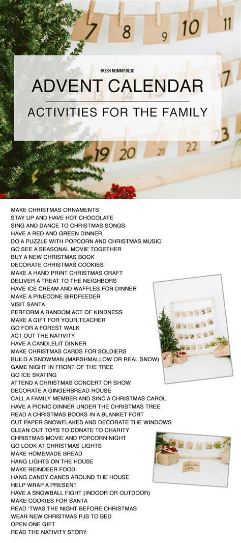 Advent Calendar Ideas For Family