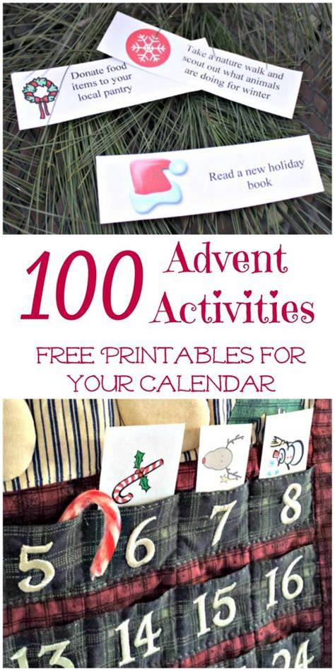 Advent Calendar Ideas Printable