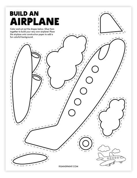 Aeroplane Template Printable