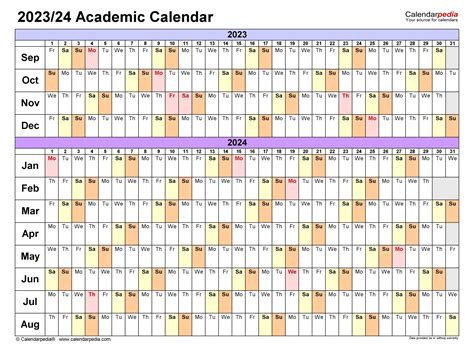 Albany Academic Calendar