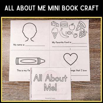 All About Me Mini Book Printable
