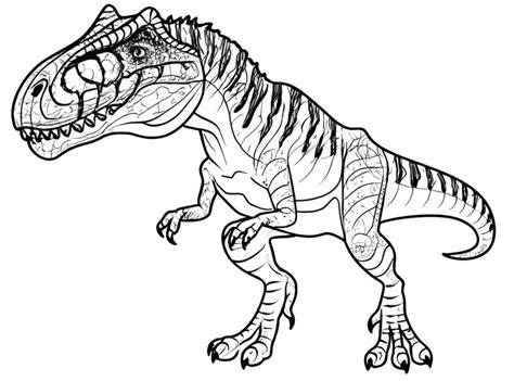 Allosaurus Colouring Pages