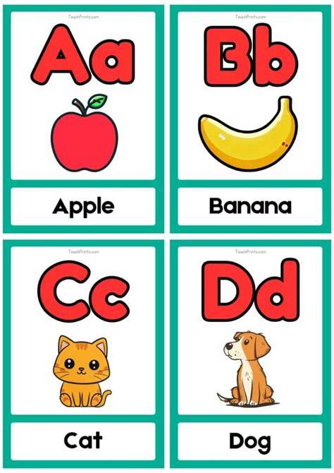 Alphabet Flashcards Free Printable