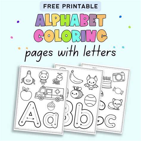 Alphabet Letters Coloring Pages Printable