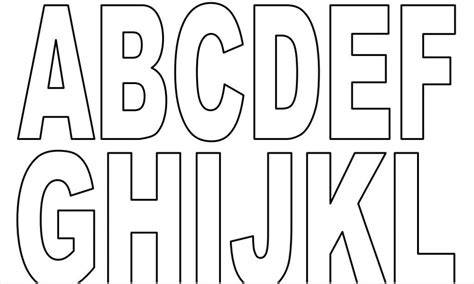 Alphabet Letters Template Printable
