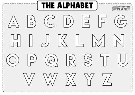 Alphabet Pictures To Color