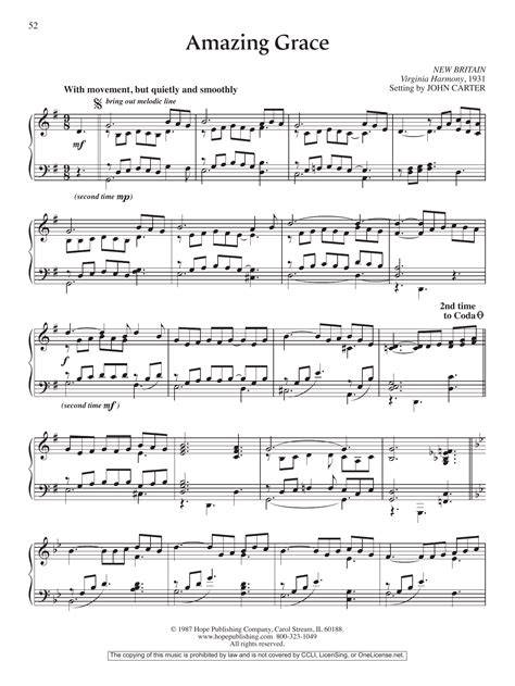 Amazing Grace Sheet Music Printable