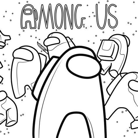 Among Us Coloring Page Printable
