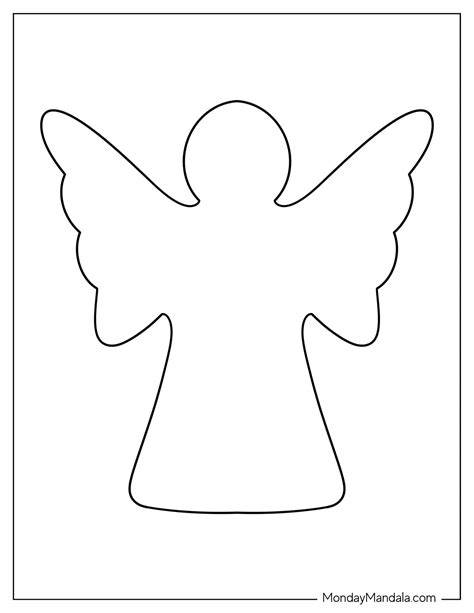 Angel Outlines Printable
