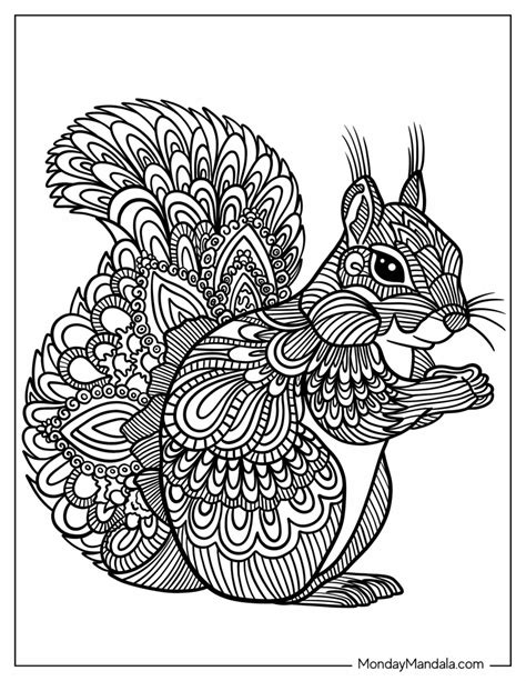 Animal Mandala Coloring Pages