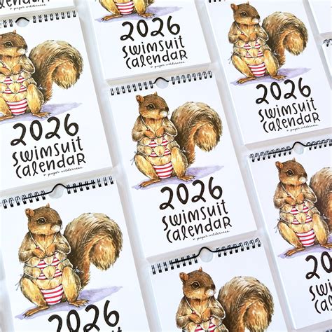 Animal Swimsuit Calendar