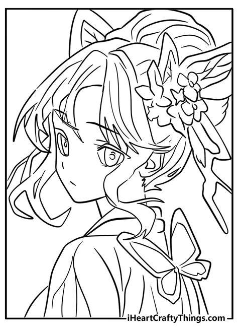 Anime Girl Coloring Pages For Girls
