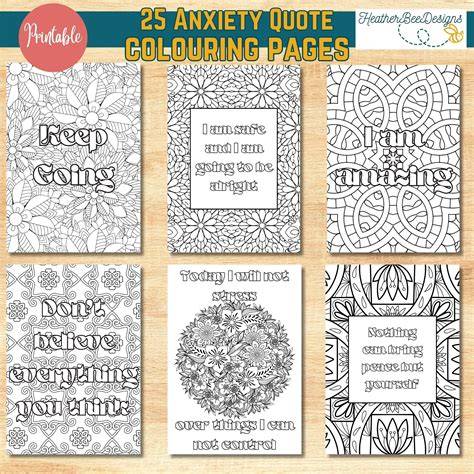 Anxiety Colouring Pages
