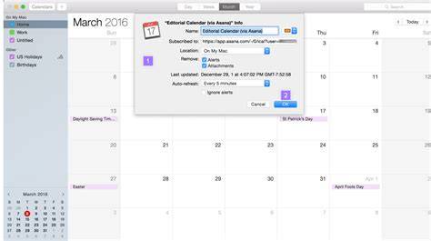 Apple Calendar Holidays