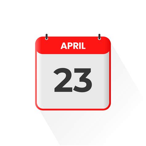 April 23rd Calendar