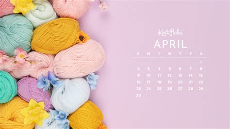 April Calendar Wallpaper