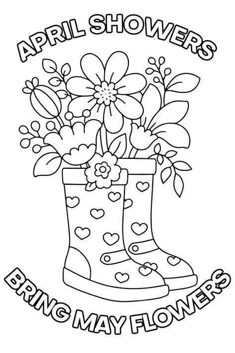 April Showers Bring May Flowers Printables