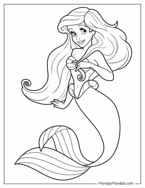 Ariel Coloring Sheet