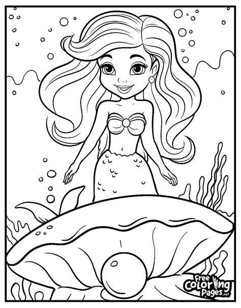Ariel Printouts For Coloring
