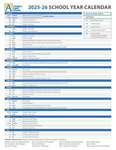 Arlington Public Schools Calendar 23 24