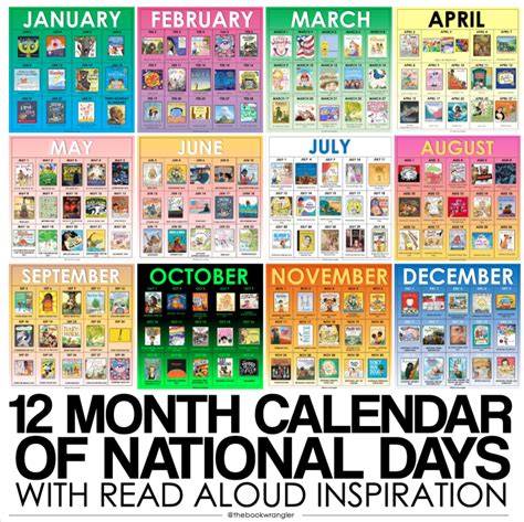 calendar of national months
