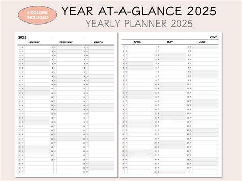 2025 one page calendar