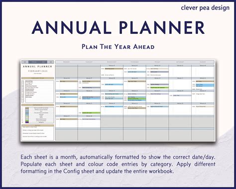 annual planning calendar