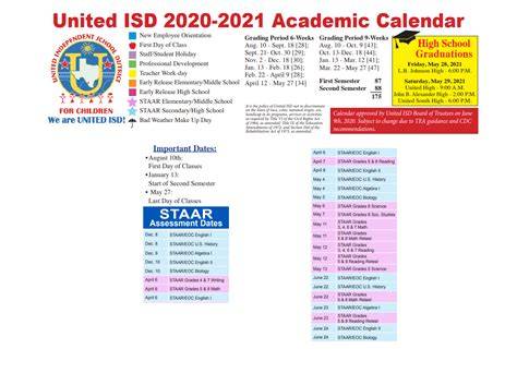 united isd calendar
