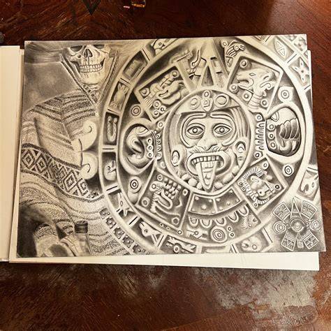aztec calendar easy calendar drawing