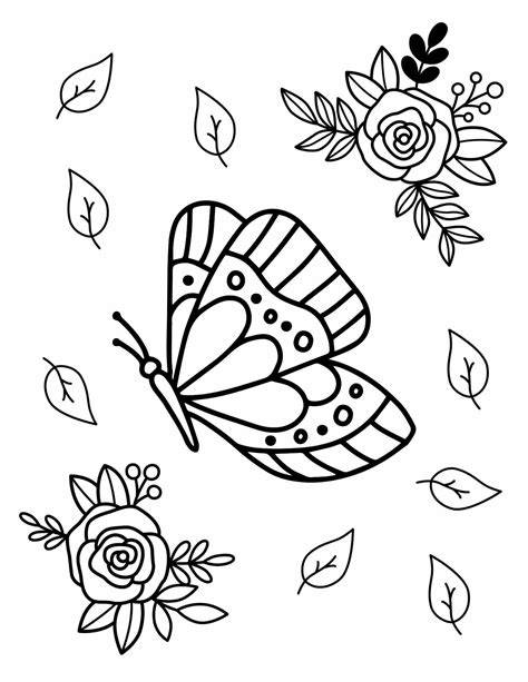 butterfly coloring printouts