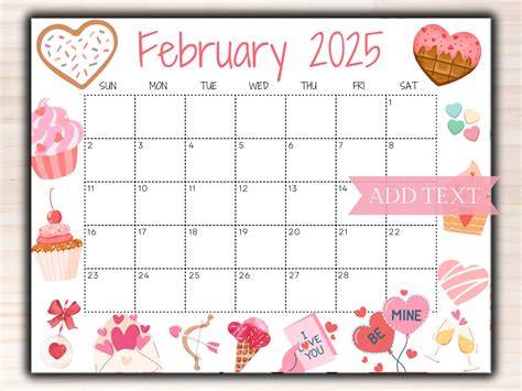 calendar for february 2025