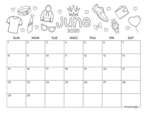 june 2025 calendar printable