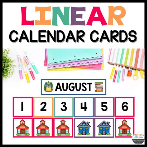 linear calendar preschool