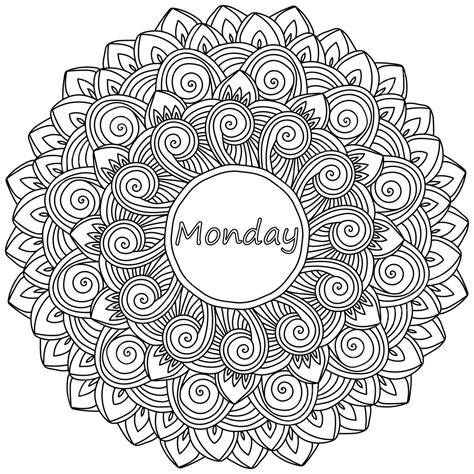 monday mandala calendar