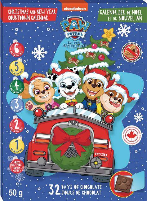 paw patrol calendar advent
