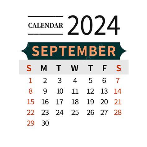 september 2024 calendar