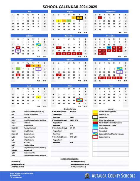 2024 and 2025 school calendar