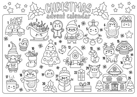 coloring advent calendar
