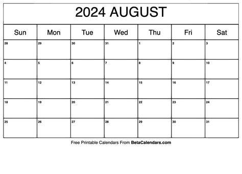 August 4 2004 Calendar