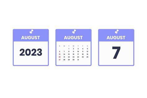 August 7 2023 Calendar