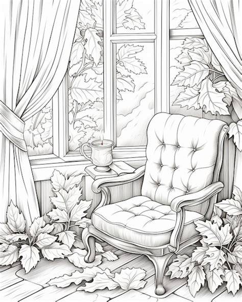 Autumn Adult Coloring