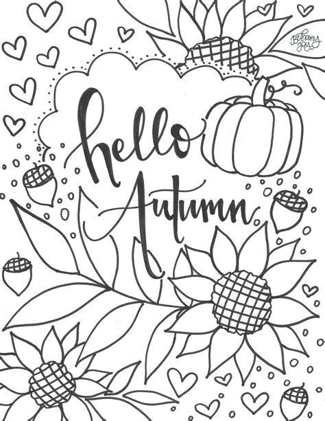 Autumn Coloring Page