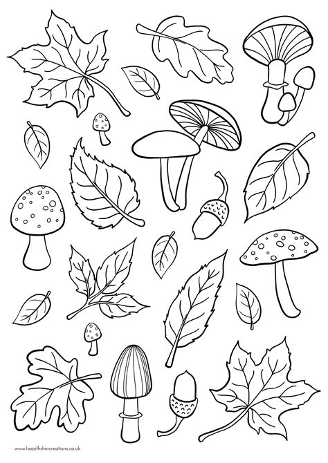 Autumn Colouring In Sheets
