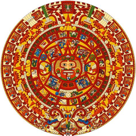 Aztec Calendar Color