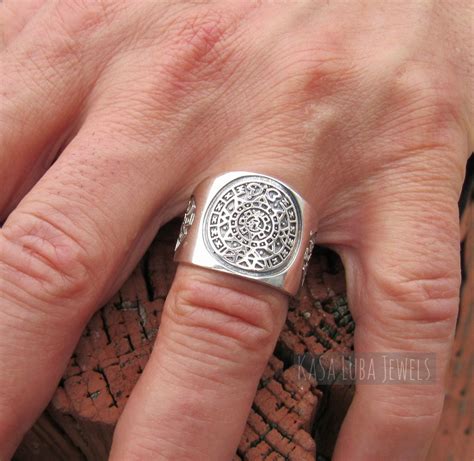 Aztec Calendar Ring