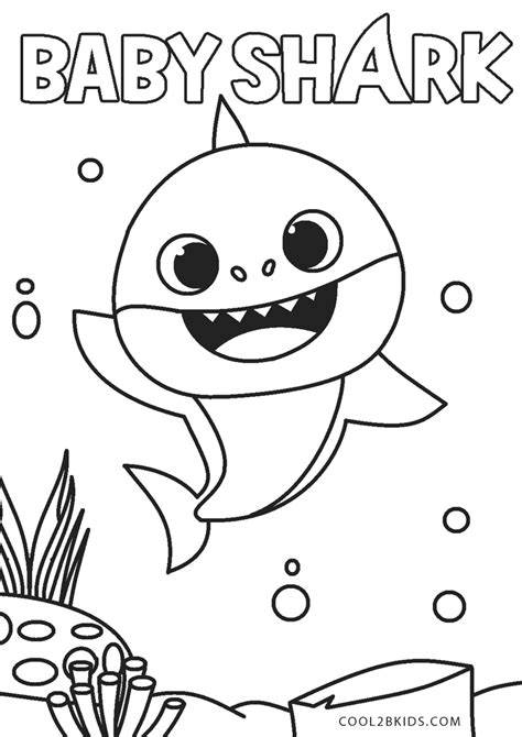 Baby Shark Printable Coloring Pages